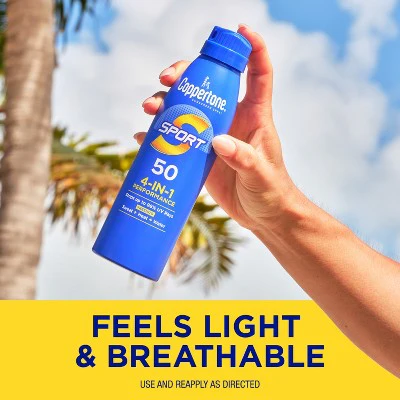 Coppertone Sport Sunscreen Spray SPF 50 11oz - New - Image 9