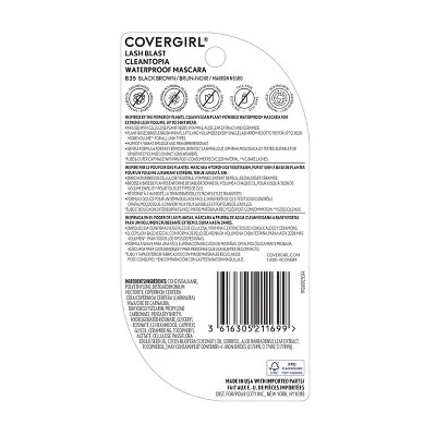 COVERGIRL Lash Blast Cleantopia Waterproof Mascara Black Brown 0.32 fl oz - Imperfect Box - Image 5