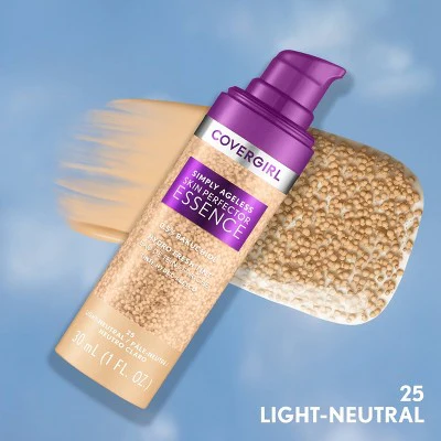 COVERGIRL Simply Ageless Skin Perfector Essence 25 Light Neutral 1 fl oz - Imperfect Container - Image 11