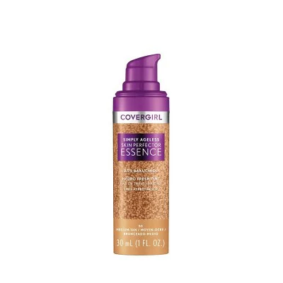 COVERGIRL Simply Ageless Skin Perfector Essence 50 Medium Tan 1 fl oz - Imperfect Container - Image 3