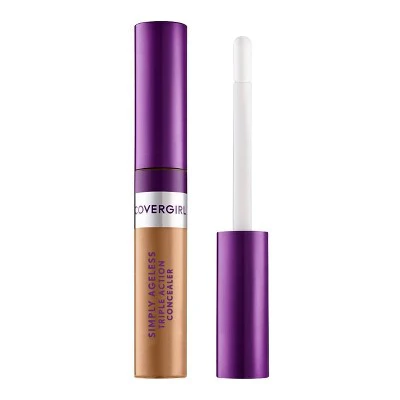COVERGIRL Simply Ageless Under-Eye Filler & Brightener Concealer 370 Toasted Almond 0.24 fl oz - Imperfect Box - Image 2