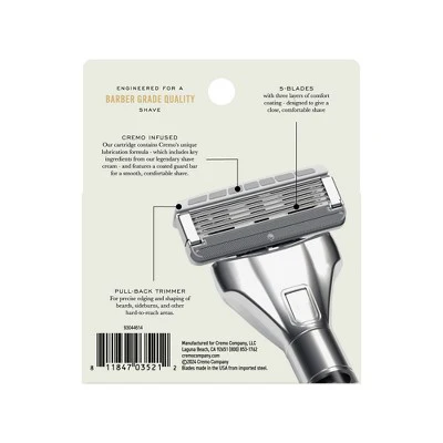 Cremo Barber Grade Razor Refills 4ct - Imperfect Box - Image 2