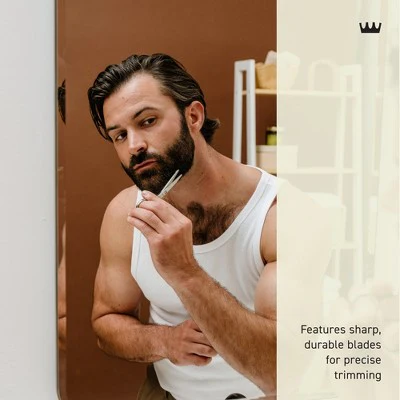 Cremo Beard and Mustache Stainless Steel Shears With Synthetic Leather Carrying Case And Comb For Precise Facial Hair Trimming - New - Image 4