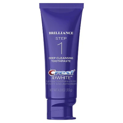 Crest 3D White Brilliance Toothpaste and Whitening Gel System 4.0oz and 2.3oz - Imperfect Box - Image 2