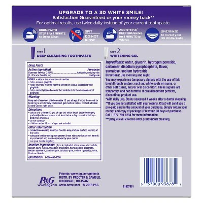 Crest 3D White Brilliance Toothpaste and Whitening Gel System 4.0oz and 2.3oz - Imperfect Box - Image 4