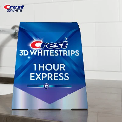 Crest 3D Whitestrips 1-Hour Express At-home Teeth Whitening Kit 10 Treatments - New - Image 5