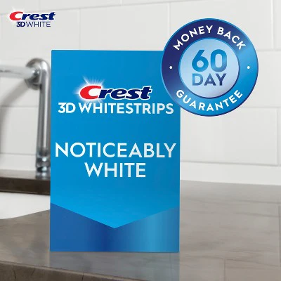 Crest 3DWhitestrips Noticeably White At-home Teeth Whitening Kit 10 Treatments - Imperfect Box - Image 4