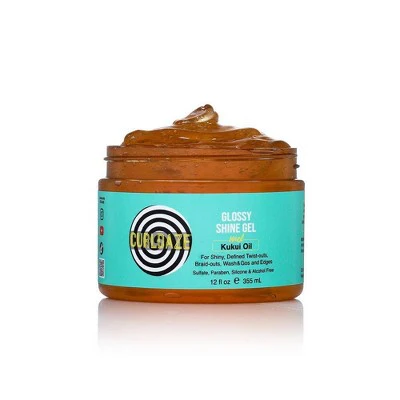 CurlDaze Shine Gel with Kukui 12 fl oz - Imperfect Container
