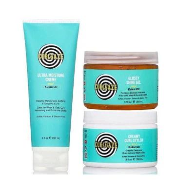 CurlDaze Shine Gel with Kukui 12 fl oz - Imperfect Container - Image 4