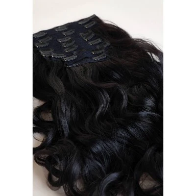 Curlkalon Soft Curl 10 inch Clip-In Natural Black Hair Extensions 9ct - New - Image 6
