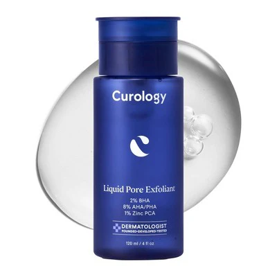 Curology Liquid Pore Exfoliant with 2% BHA, 8% AHA/PHA and 1% Zinc 4fl oz - Imperfect Container