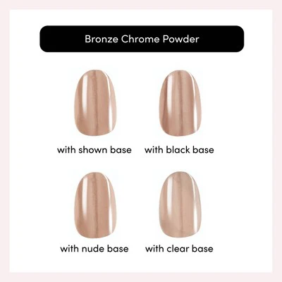 Dashing Diva Chrome Powder Kit Bronze Chrome 3ct - New - Image 4