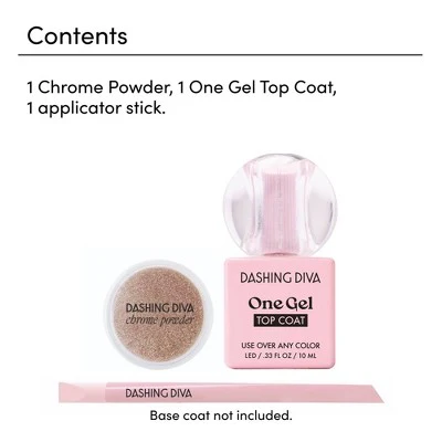 Dashing Diva Chrome Powder Kit Bronze Chrome 3ct - New - Image 5