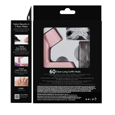 Dashing Diva Gel Xtend Fake Nails Starter Kit Medium Round 30ct - New - Image 4