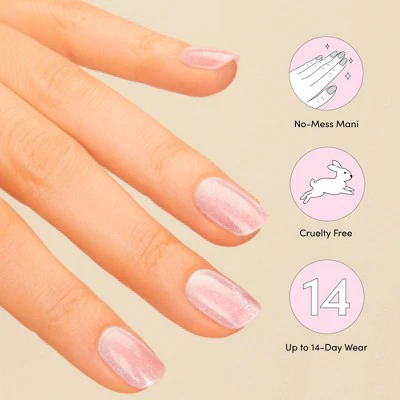 Dashing Diva Glaze Semi-Cured Gel Nail Polish Strips Ballerina Blush 32ct - New - Image 6