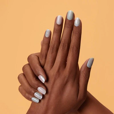 Dashing Diva Glaze Semi-Cured Gel Nail Polish Strips Emerald Marble 32ct - New - Image 2