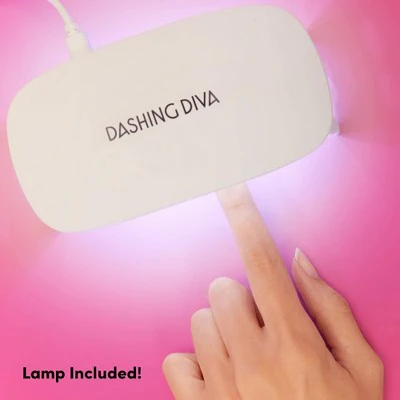 Dashing Diva Glaze Semi-Cured Gel Nail Polish Strips Starter Kit Lovely Pink 32ct - Imperfect Box - Image 6