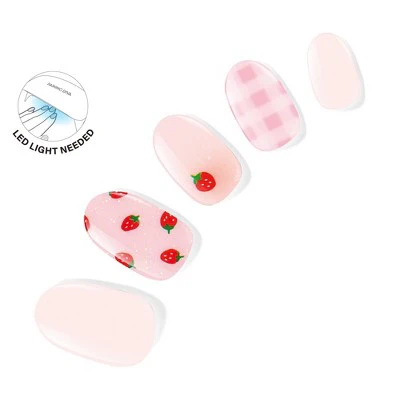 Dashing Diva Limited Edition Glaze Semi-Cured Gel Nail Polish Strips Central Park Picnic 32ct - New - Image 2