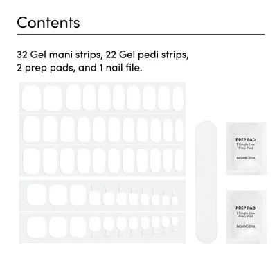 Dashing Diva Mani/Pedi Gloss Nail Art White Flag 54ct - Imperfect Box - Image 5