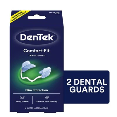 DenTek Comfort-Fit Dental Guard for Nighttime Teeth Grinding 2ct with Storage Case - Imperfect Box - Image 13