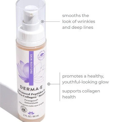 derma e Advanced Peptides & Collagen Serum 2 fl oz - New - Image 8