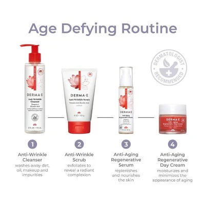 DERMA E Anti Wrinkle Cleanser Unscented 6 fl oz - New - Image 10