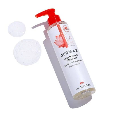 DERMA E Anti Wrinkle Cleanser Unscented 6 fl oz - New - Image 4