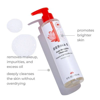 DERMA E Anti Wrinkle Cleanser Unscented 6 fl oz - New - Image 8