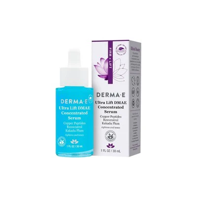 derma e Ultra Lift DMAE Concentrated Facial Serum 1 fl oz - New - Image 2