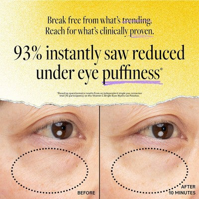 derma e Vitamin C Bright Eyes Hydro Gel Patches 60ct - New - Image 3