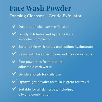 DHC Face Wash Powder Cleanser + Enzyme Exfoliator 1.7oz - Imperfect Box - Image 4