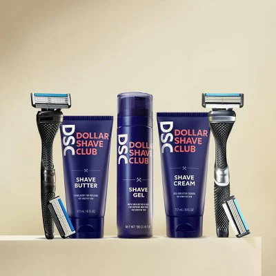 Dollar Shave Club 6-Blade Razor Refill Compatible with 4 and 6 Blade Handles 4ct Trial Size - Imperfect Box - Image 7