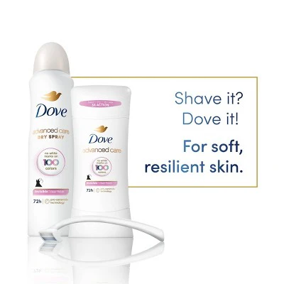 Dove Beauty Advanced Care Clear Finish 72-Hour Women's Antiperspirant & Deodorant Stick 2.6oz - New - Image 4