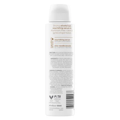 Dove Beauty Whole Body Deodorant Spray Coconut Vanilla 4oz - Imperfect Container - Image 2