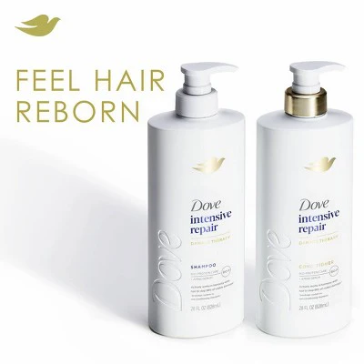 Dove Beauty Intensive Repair Hair Conditioner Pump with Amino Serum & Bio-Protein Care 28 fl oz - New - Image 3