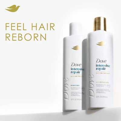 Dove Beauty Intensive Repair Shampoo & Conditioner Set for Damaged Hair  12 fl oz/ 2ct - New - Image 4