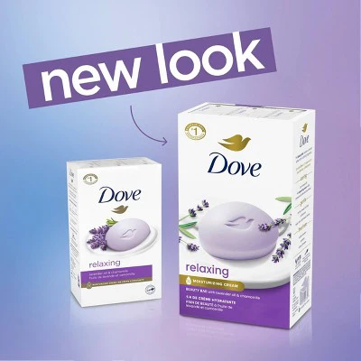 Dove Beauty Relaxing Bar Soaps Lavender Oil & Chamomile 30oz/8pk - Imperfect Box - Image 4