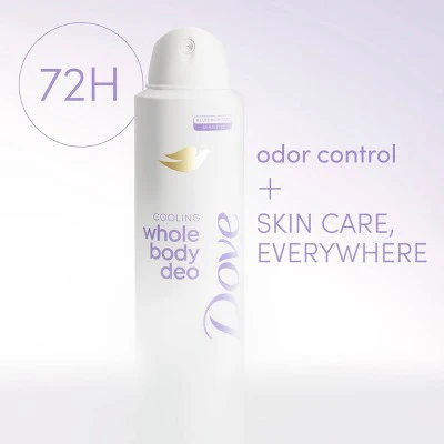 Dove Beauty Whole Body Deodorant Spray Coconut & Vanilla 4oz - Imperfect Container - Image 2