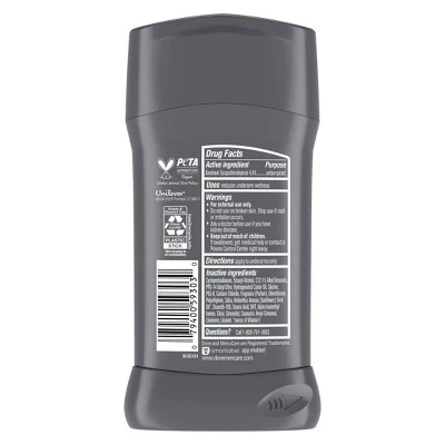 Dove Men+Care 72hr Antiperspirant & Deodorant Stick Stain Defense Clean 2.7oz/2ct - New - Image 2
