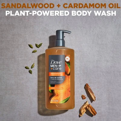 Dove Men+Care Restore Plant Based Body Wash Sandalwood & Cardamom Oil 26 fl oz - New - Image 3
