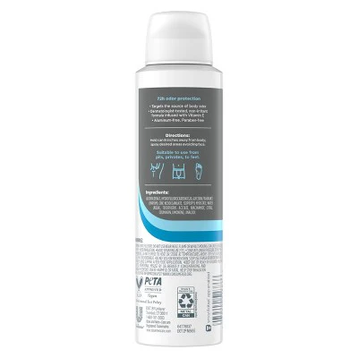Dove Men+Care Whole Body Deodorant Spray Marine + Blue Cypress Aluminum-Free 4oz - Imperfect Container - Image 2