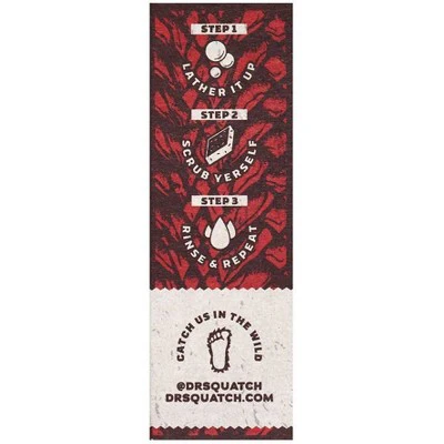 DR. SQUATCH Men's All Natural Bar Soap Dragon's Blaze 5oz - Imperfect Box - Image 4