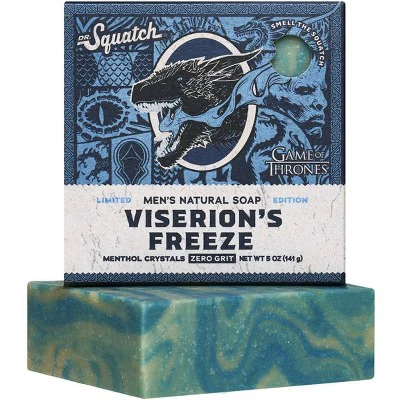 DR. SQUATCH Men's All Natural Bar Soap Viserion's Freeze 5oz - Imperfect Box - Image 5