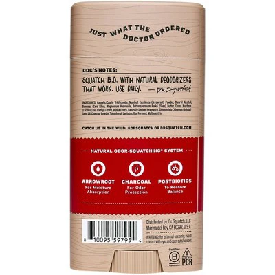 DR. SQUATCH Men's Natural Deodorant Sandalwood Summit 2.65oz - New - Image 2