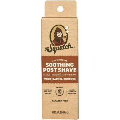 DR. SQUATCH Men's Natural Soothing Post Shave Wood Barrel Bourbon 2.5 fl oz - Missing Box - Image 5