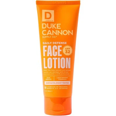 Duke Cannon Daily Defense Face Lotion SPF 32 Lightweight Daily SPF Moisturizer 3 fl oz - Missing Box - Image 2