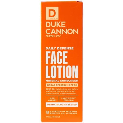 Duke Cannon Daily Defense Face Lotion SPF 32 Lightweight Daily SPF Moisturizer 3 fl oz - Missing Box - Image 4