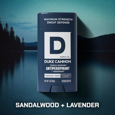 Duke Cannon Supply Co. Trench Warfare Deodorant Stick Midnight Swim 3oz - Imperfect Container - Image 7