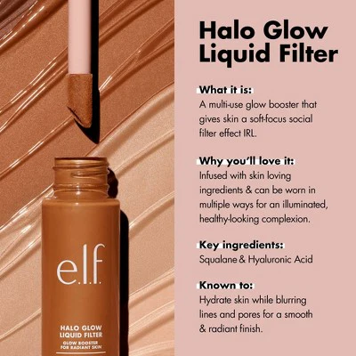 e.l.f. Halo Glow Liquid Filter Highlighter 4 Medium 1.06 fl oz - New - Image 10