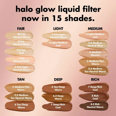 e.l.f. Halo Glow Liquid Filter Highlighter 5.5 Medium/Tan 1.06 fl oz - New - Image 4